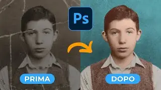Restaurare e colorare una foto rovinata o vecchia con Photoshop CC