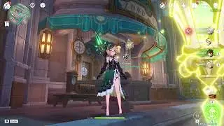 Genshin Impact - Emilie smelling the roses!