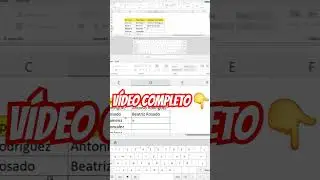 ✍🤔 Como UNIR #NOMBRES y #APELLIDOS en #EXCEL FÁCIL y RÁPIDO