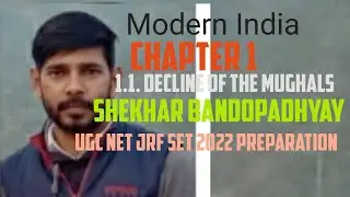 SB1 UGC Net 2022 Modern India Shekhar Bandopadhyay UGC NET preparation 2022|