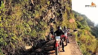 Vietnam Motorcycle Tours On A Trail That Is Not Open In The Rainy Season | VietnamOffroad.Com