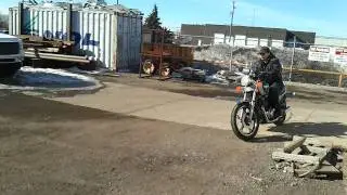 Suzuki Tempter GR650 with dyna pipes - first ride of the year