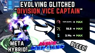 EVOLVING MY FIRST GLITCHED UNIT - DIVISION VICE CAPTAIN! | ANIME LAST STAND