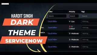 How to activate Dark Theme in ServiceNow