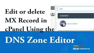 Edit or delete MX Record in cPanel using the DNS Zone Editor with