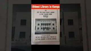 The Oldest Library in Kenya - The Seif bin Salim library in Mombasa #library #reading  #top
