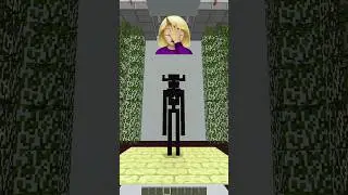 Minecraft but I found Enderman UPGRADE Button #shorts #minecraft #minecraftshorts