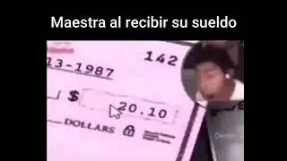 profesora o maestra al ver el sueldo