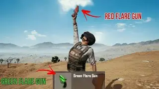 Red Flare Gun VS Green Flare Gun in PUBG game. What is use of it? #shorts