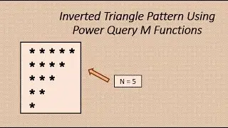 Inverted Triangle Pattern in Power Query using M Functions