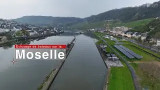 Éclusage de bateaux sur la Moselle