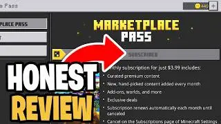 Minecraft Marketplace Pass Honest Review 2026!