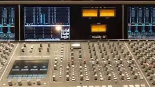 SSL console + Adam Speakers = Goodness!
