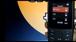 how to show only contact name and hide number in nokia 105 ss mobile !! how to set contact view