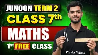 ⚡️JUNOON TERM - 2 Maths Class 7th 1st Free Class || Priyanshu Sir 🎯