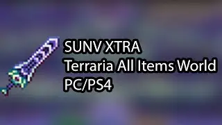 SUNV XTRA Terraria All Item World PC/PS4  - New PS4 Version!