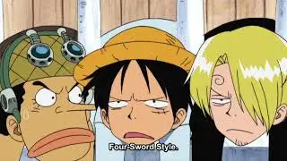 Luffy “insults” zoro by calling him santoryu