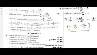 Lec.4 Differential Equations || Unit - 2 || Orthogonal Trajectories || Polar Coordinates