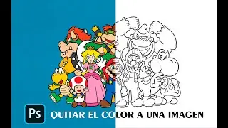 Como convertir una imagen a un dibujo para colorear-PHOTOSHOP