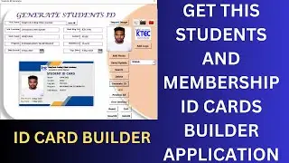 Students And Membership ID Cards Builder Application in MS Excel VBA