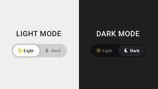 Light / Dark Mode Toggle Using HTML, CSS & javaScript