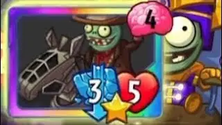Pvz Heroes Space Cowboy attacks all lanes one turn   /     1   cost tricksters x4 Full match