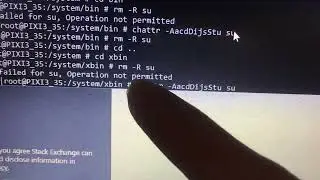 How to fix RM failed for File, Operation Not permitted On ROOT￼.