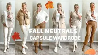 Fall/Autumn Capsule Wardrobe-How To Wear Neutrals