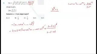 Türev sınav tarzında test6 soru2