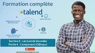Lecture des données d'une base de données (Composant tDBInput)  – Talend Data Integration #13