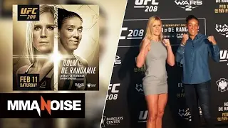 UFC 208 Stare down w/ Holly Holm, Anderson Silva, Glover Teixeira - MMA Noise
