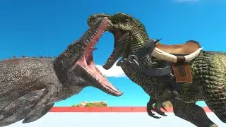 Mosasaurus vs all dinosaurs animal revolt battle simulator