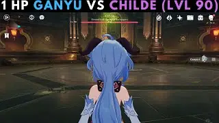 1 HP GANYU vs LVL 90 CHILDE BOSS | Genshin Impact