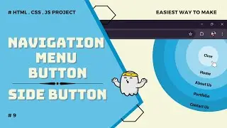 Interactive Navigation Menu Button | Menu | Navigation Animation | Javascript Project #navigation