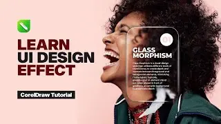 Quick CorelDraw Tutorial: Glass Morphism Effect  #coreldrawtutorial #hevlendordesigns