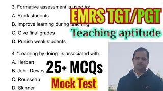 Teaching aptitude for EMRS TGT/PGT 💫⭐