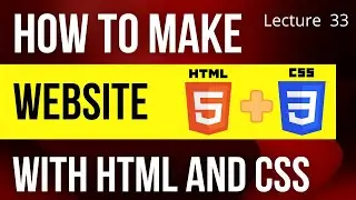 How to make website with Html and CSS | web development tutorial