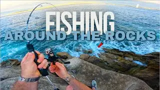 Fishing And  Cooking On The Rocks.