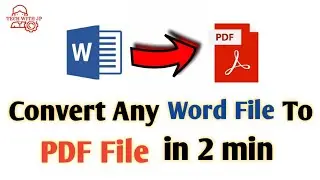 How to Convert word file to pdf