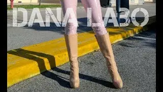 DANA LABO boots and pink leggings