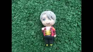 Yuri on ice /Viktor chibi charm polymer clay