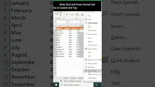 Format table in excel 365  #office365  #msofficeexcel #format