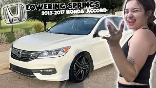 INSTALLING LOWERING SPRINGS ON A 2013-2017 HONDA ACCORD!!!