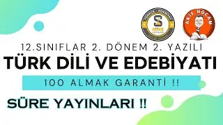 12. SINIFLAR TÜRK DİLİ VE EDEBİYATI 2. DÖNEM 2. YAZILI #yazılı #edebiyat #yks #ayt #12. sınıf yazılı