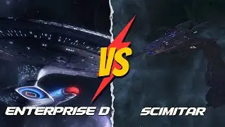 USS Enterprise D (NCC-1701D)  VS Scimitar : Size Comparison