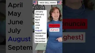 I mesi dell'anno in inglese