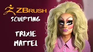 Zbrush Sculpting a 3D Trixie Mattel Doll