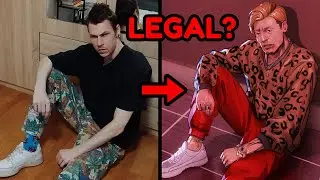I used an ILLEGAL art technique