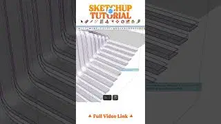 Parametric Staircase in SketchUp : SketchUp for Architects #shorts