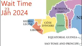 US Visa ( January ending 2024) Interview Wait Time for West African Countries